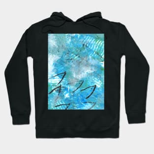 Art Acrylic artwork painting fish sea Hoodie